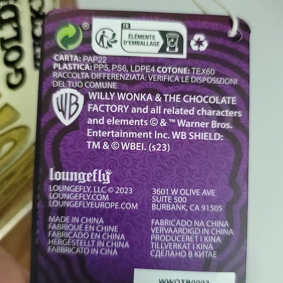 Loungefly Willy Wonka Hat Cross Body Bag Golden Ticket Zip Wallet AMC Limited ED - Picture 11 of 13